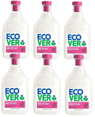  Ecover Apple Blossom And Almond Fabric Softener 47 Wash 1.43L X 6